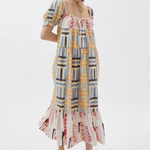NWT Kimchi Blue O'Hara Peasant Midi Dress, Size M